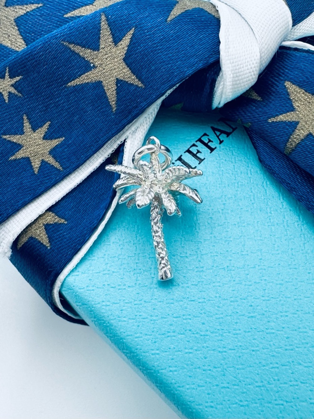 Tiffany & Co. Palm Tree Charm in Sterling Silver with Pouch Retired